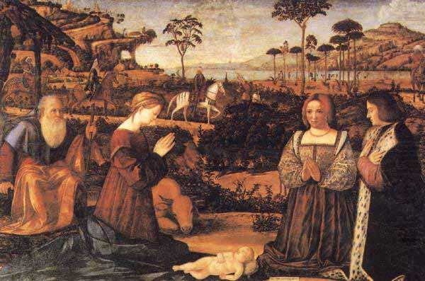 Holy Family and donors, Vittore Carpaccio